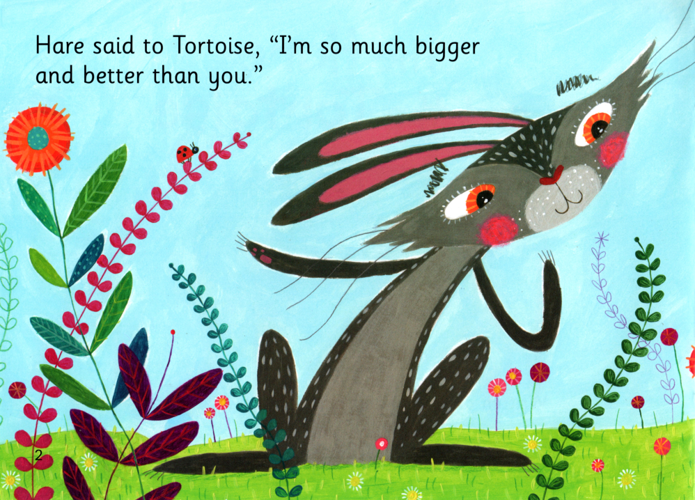 The Hare and the Tortoise绘本故事第3页