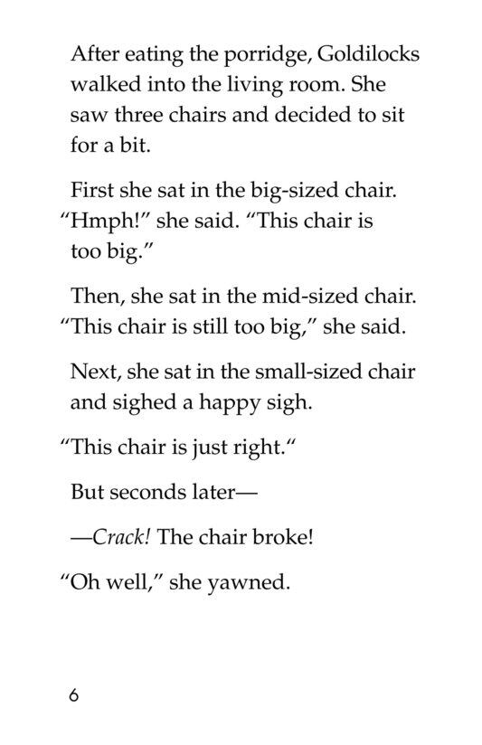 Goldilocks and the Other Three Bears绘本故事第5页