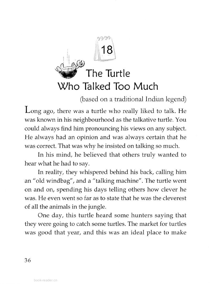 The Turtle Who Talked Too Much绘本故事第2页