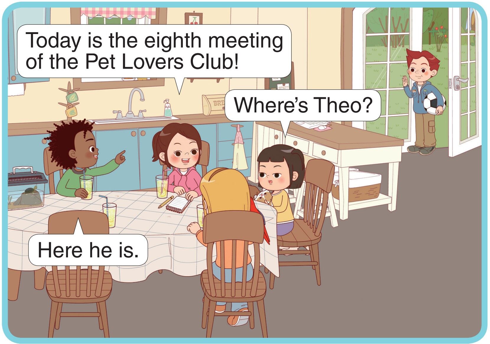 The Soccer Team绘本故事第2页