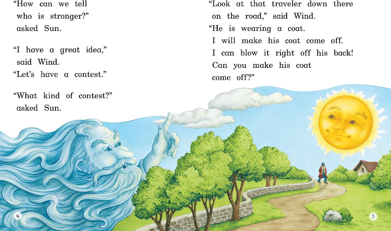 The Wind And The Sun绘本故事第4页
