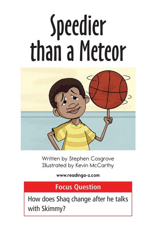 Speedier Than A Meteor绘本故事第2页