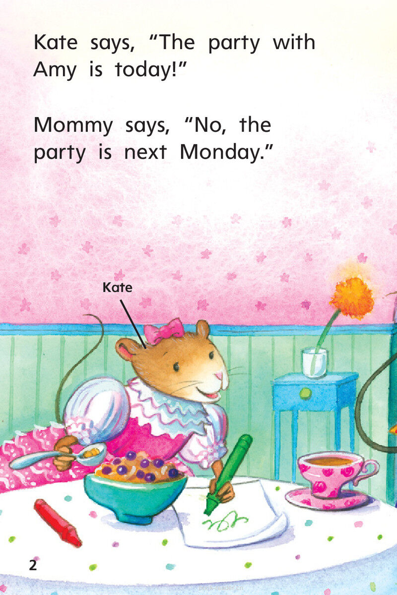 G1 ELL U3W1 Kate Saves the Date!绘本故事第4页
