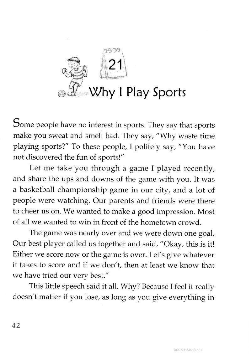 Why I Play Sports绘本故事第2页