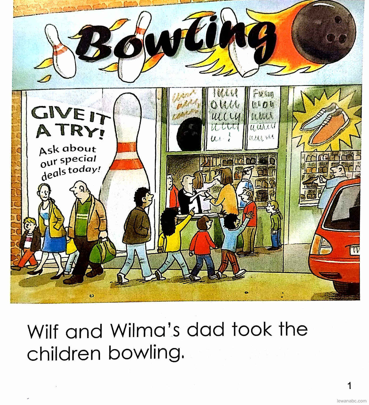 The Bowling Trip绘本故事第3页