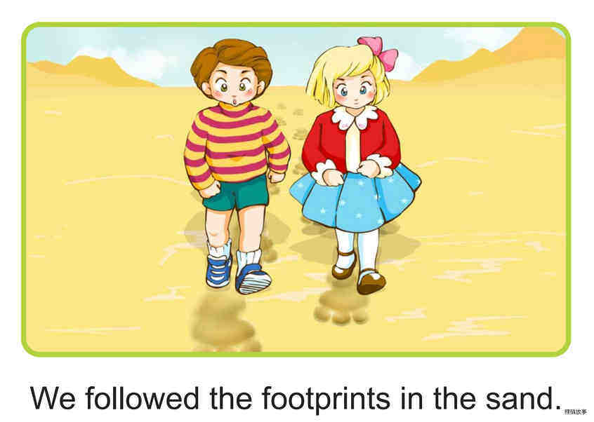 The Footprints绘本故事第2页