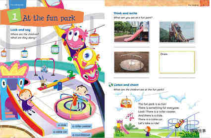 3B Unit 1 At the fun park绘本故事第2页