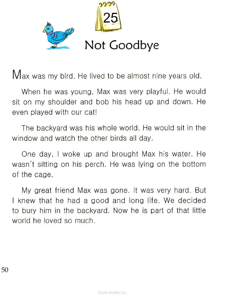 Not Goodbye绘本故事第2页