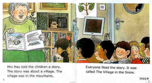 Village in the Snow绘本故事第4页