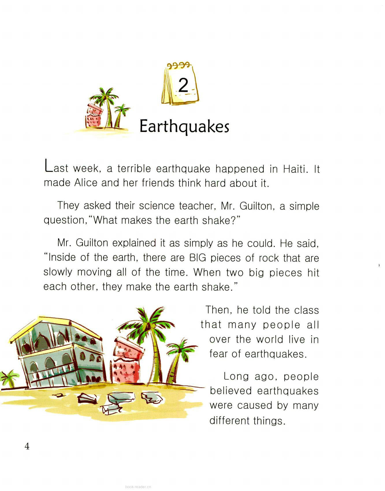 Earthquakes绘本故事第2页