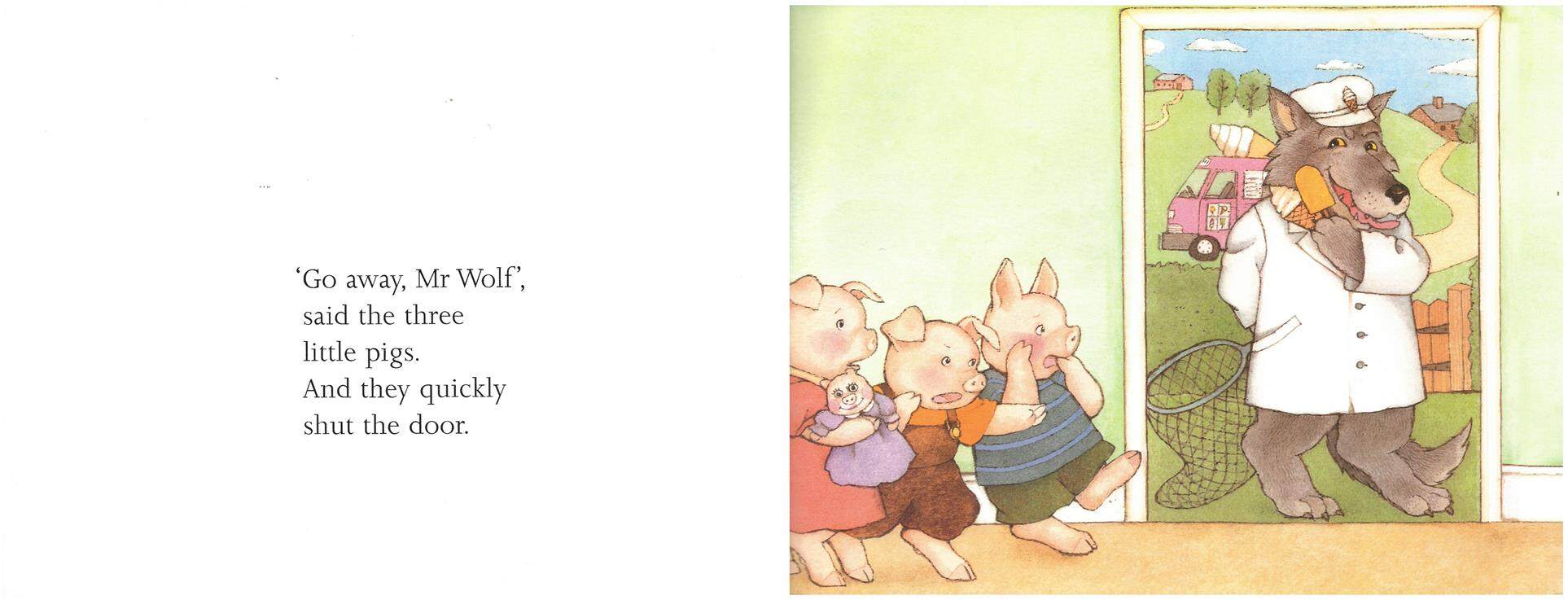 Go away Mr wolf绘本故事第4页