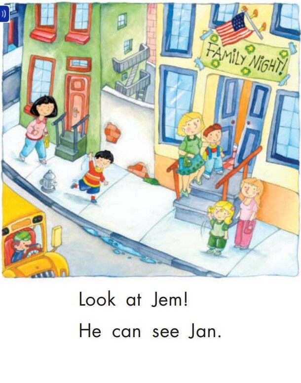 Jem and Jan Win!绘本故事第3页