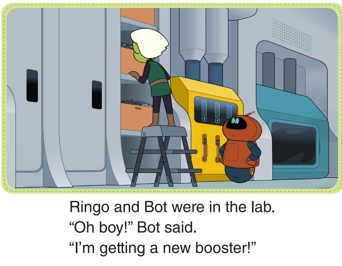 In the Lab绘本故事第2页