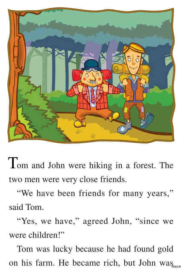 The Bear and the Two Travelers绘本故事第3页