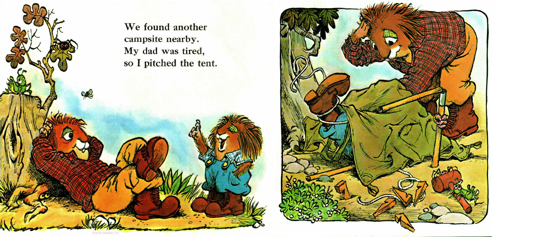 Just Me and My Dad绘本故事第5页