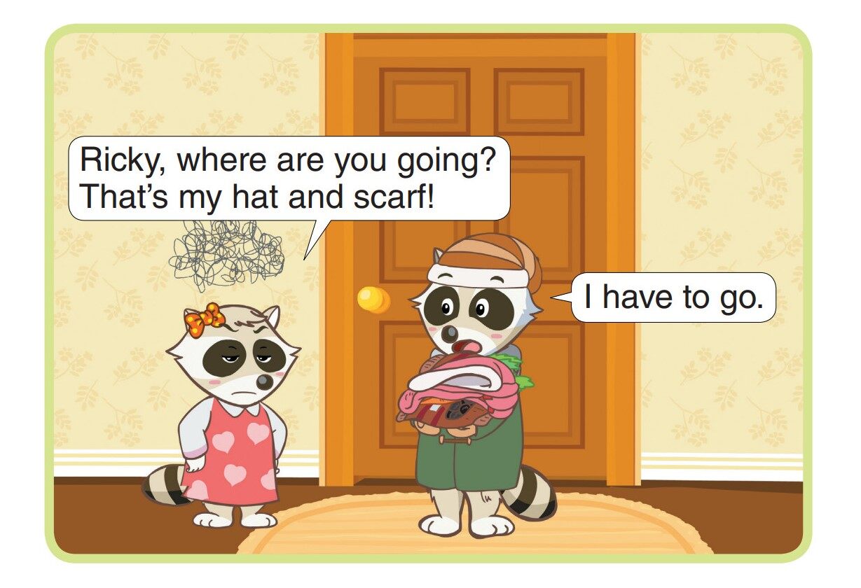 Playing in the Snow绘本故事第2页