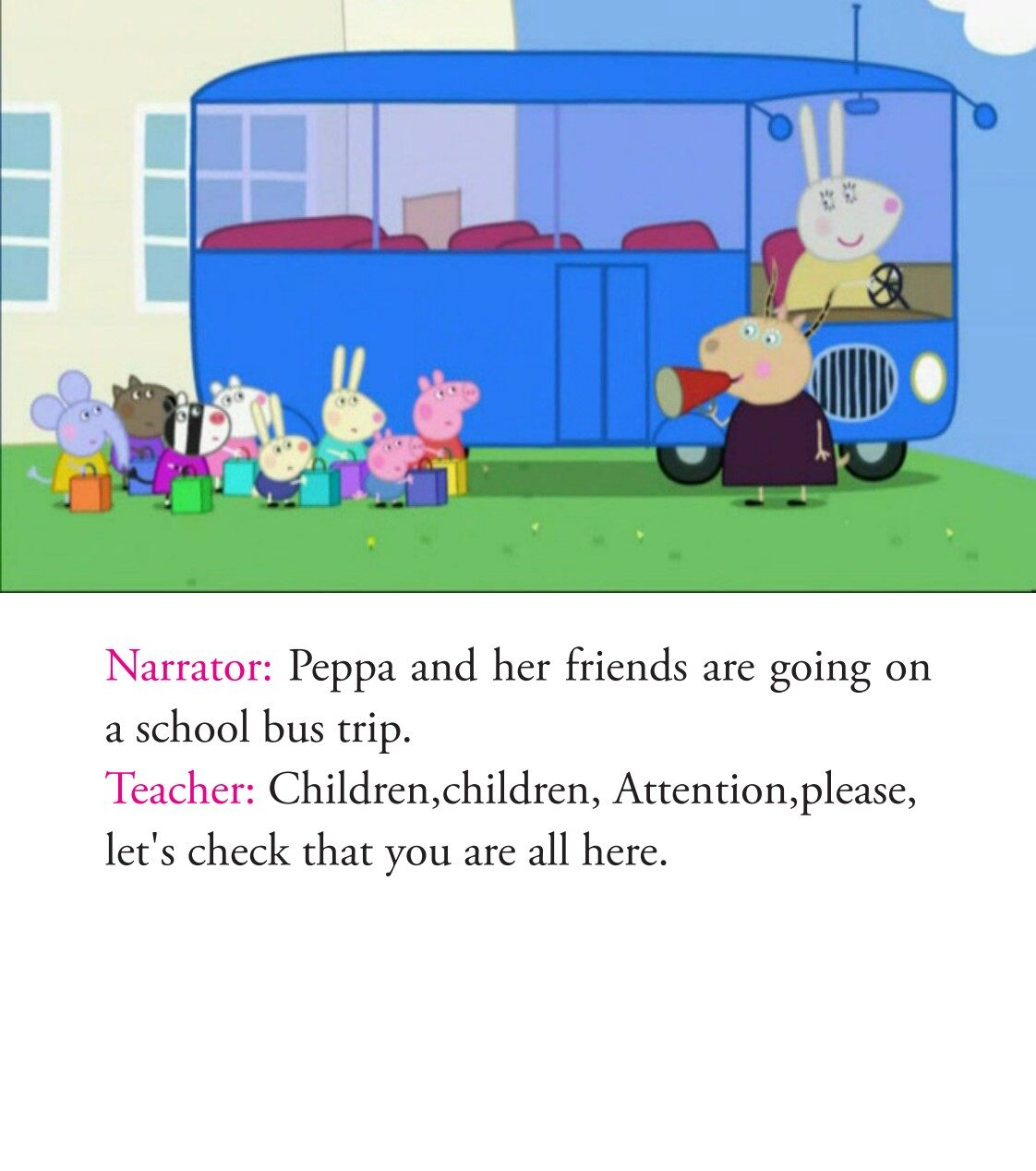 School Bus Trip绘本故事第3页