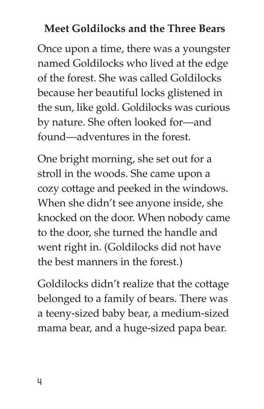 Goldilocks and the Three Bears绘本故事第3页