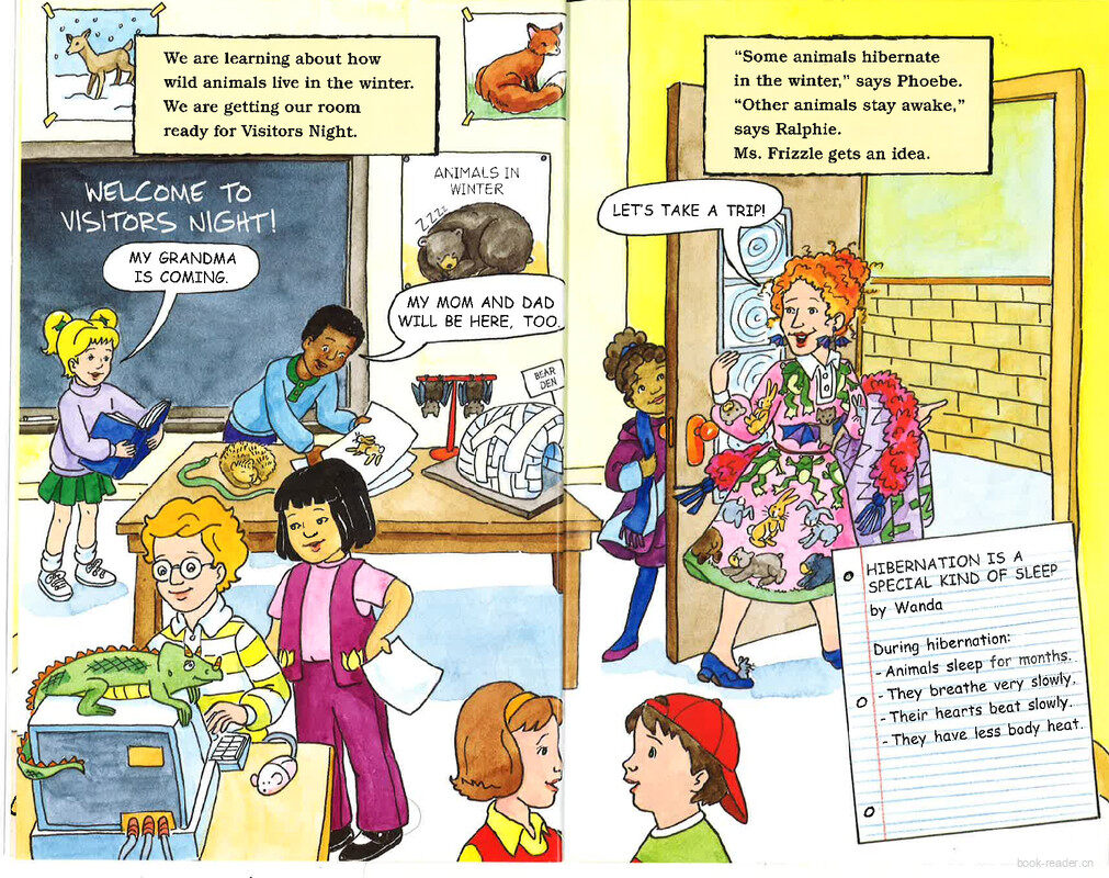 Magic School Bus Sleeps for the Winter绘本故事第4页