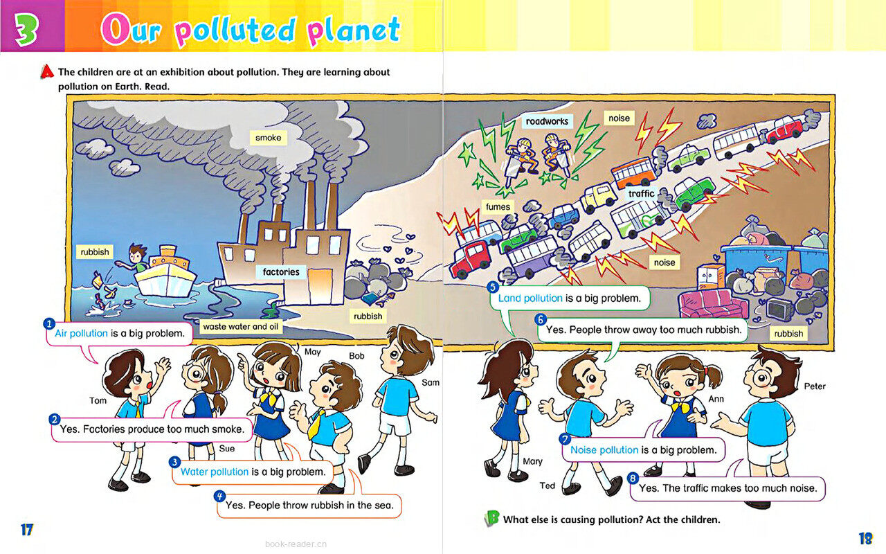 3 Our polluted planet绘本故事第3页