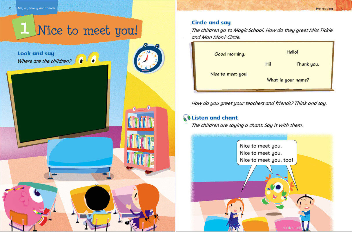 1A Unit 1 Nice to meet you!绘本故事第2页