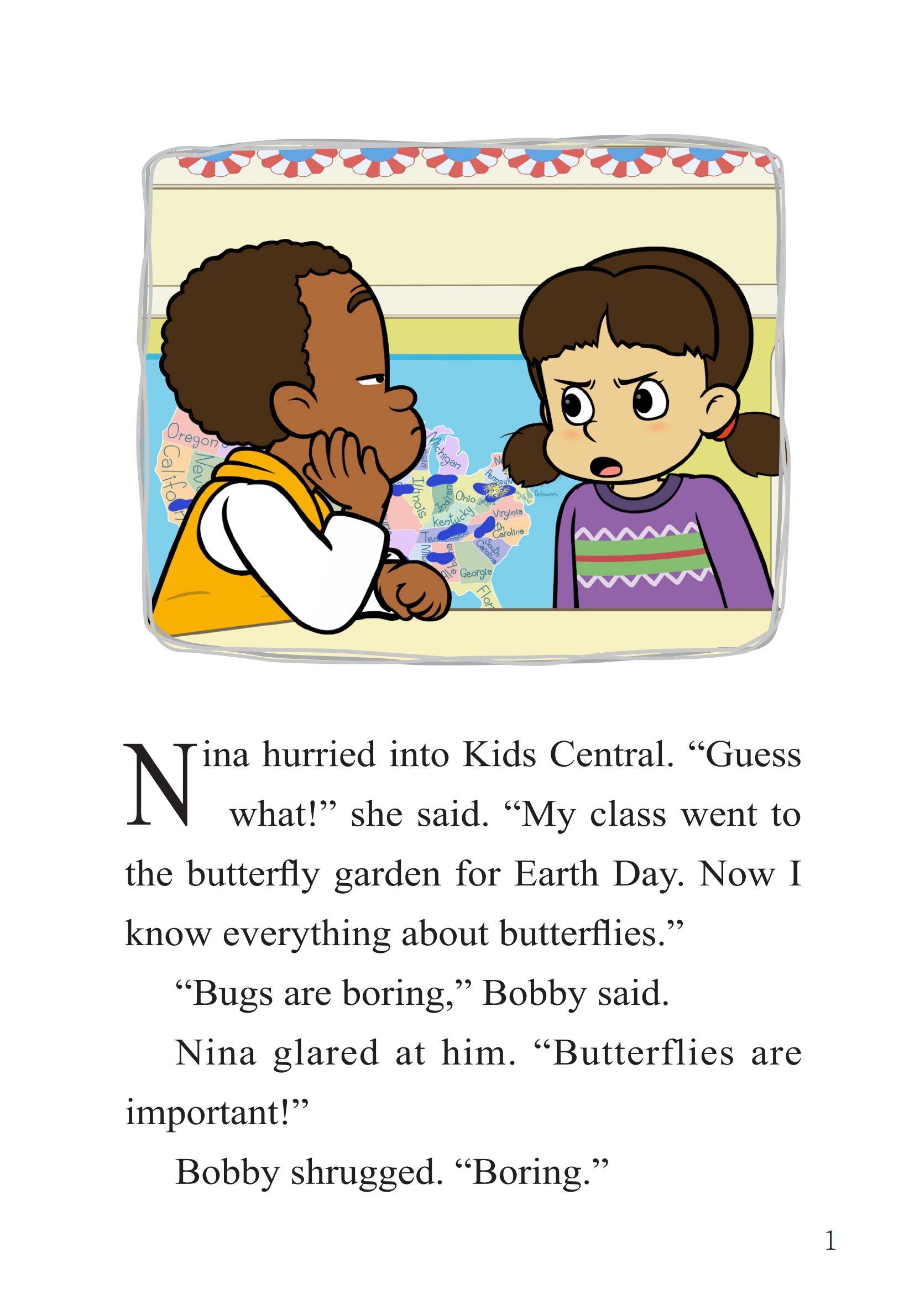 Earth Day Butterfly Garden绘本故事第3页