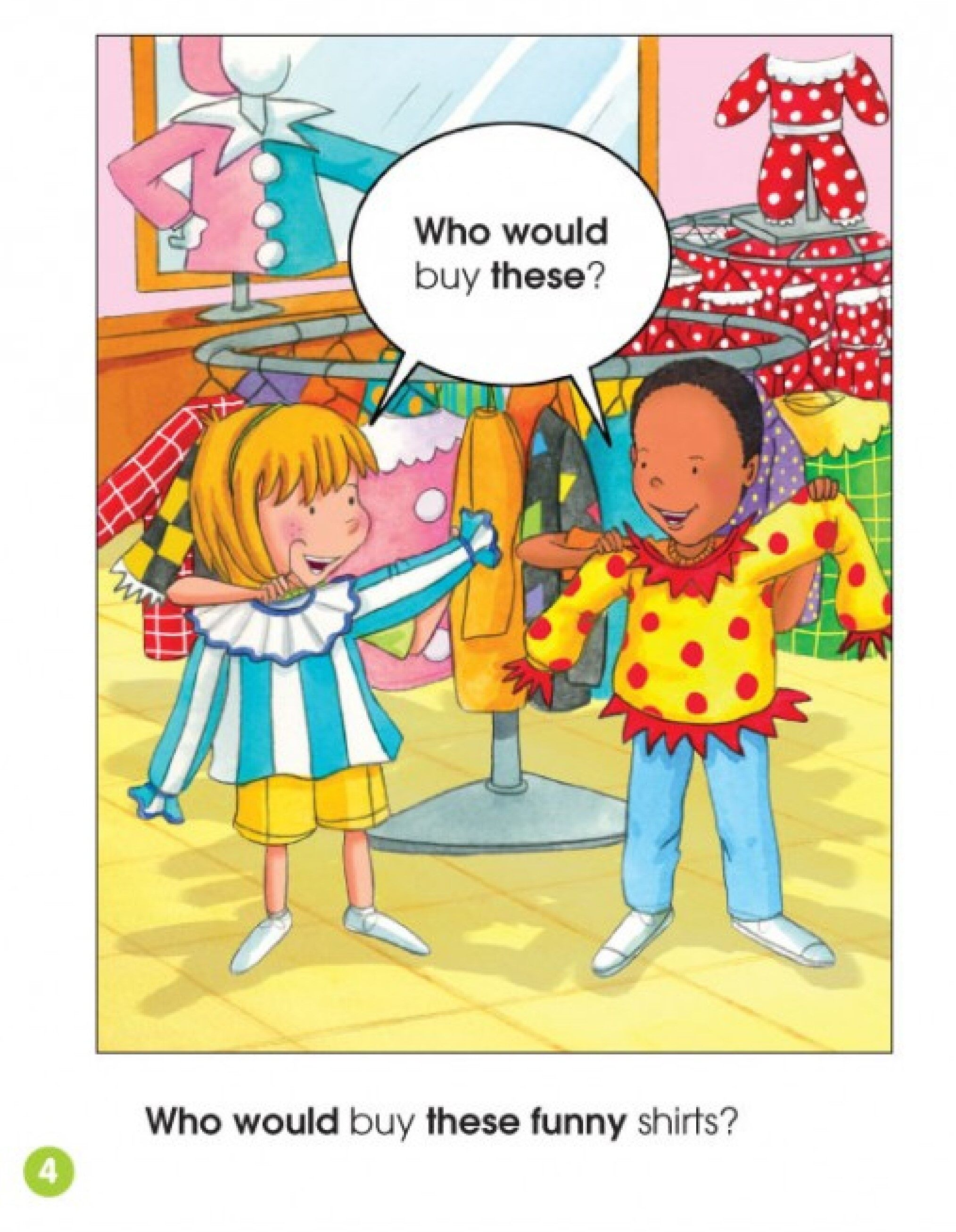 Who Would Buy These Clothes？绘本故事第4页