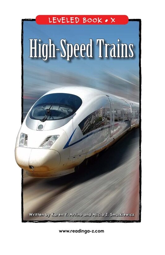 High Speed Trains绘本故事第2页