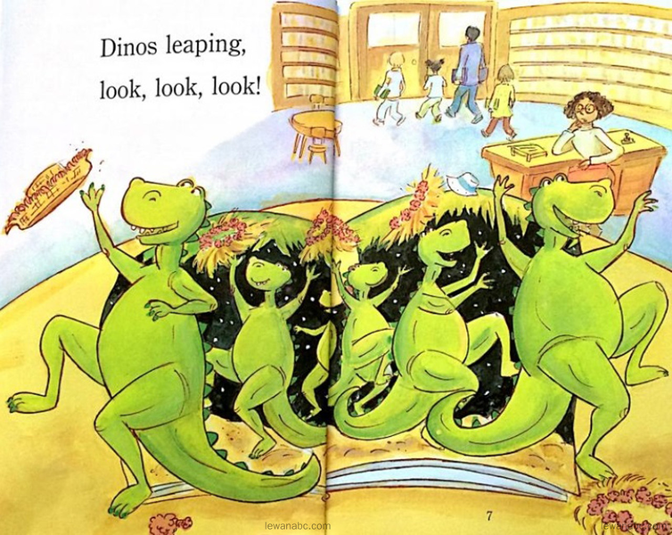 Dancing Dinos Go to School绘本故事第4页