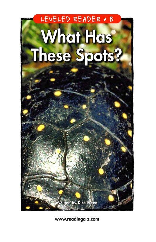 What Has These Spots绘本故事第2页