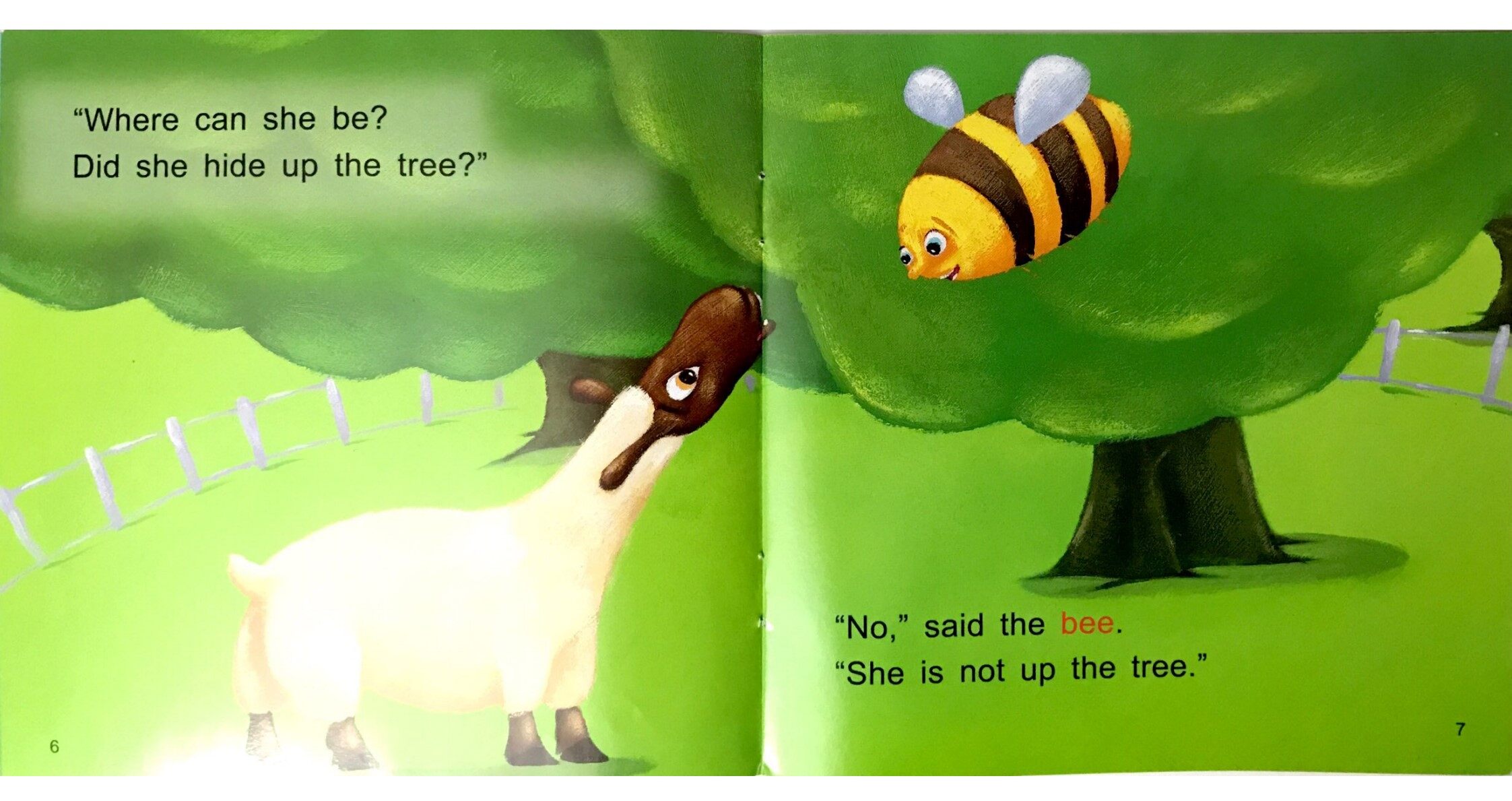 Where is little bo peep?绘本故事第5页