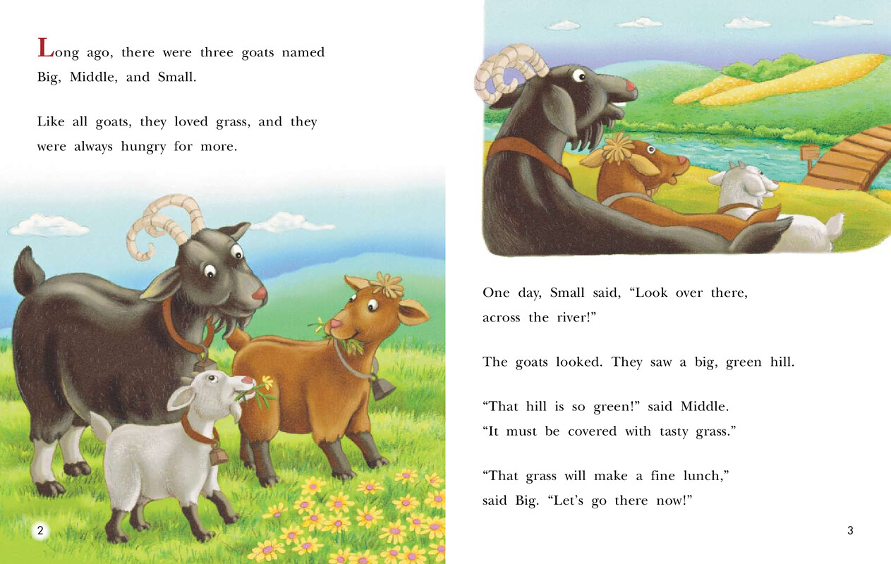 The Three Billy Goats绘本故事第3页