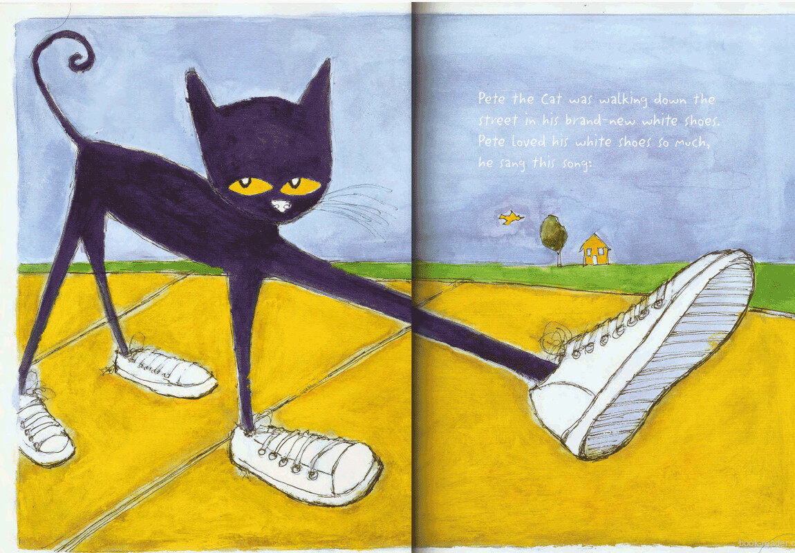 Pete the Cat I Love My White Shoes绘本故事第3页
