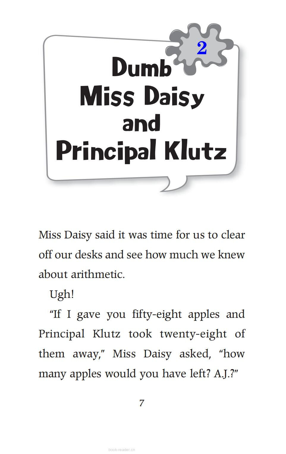 Chapter2 Dumb Miss Daisy and Principal Klutz绘本故事第2页