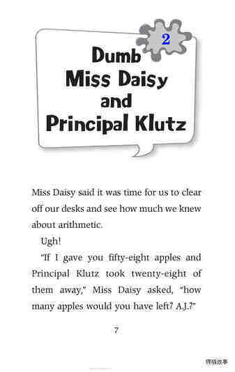 Chapter2 Dumb Miss Daisy and Principal Klutz绘本故事第2页
