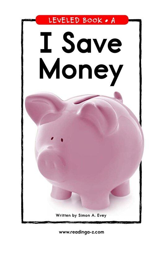 I Save Money绘本故事第2页