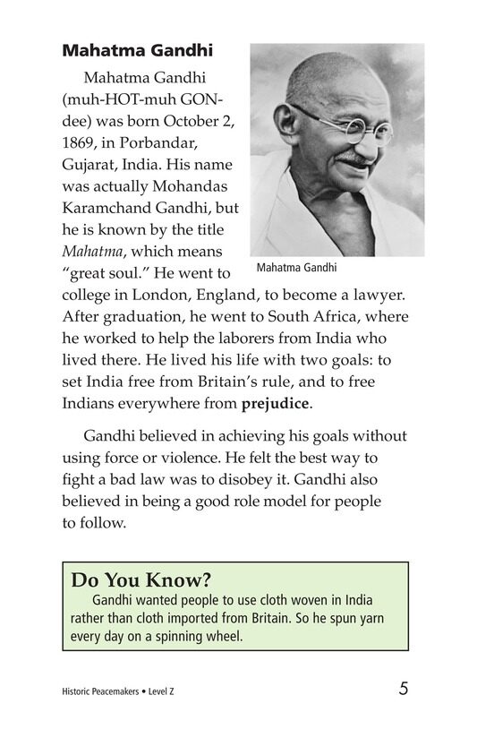 Historic Peacemakers绘本故事第4页