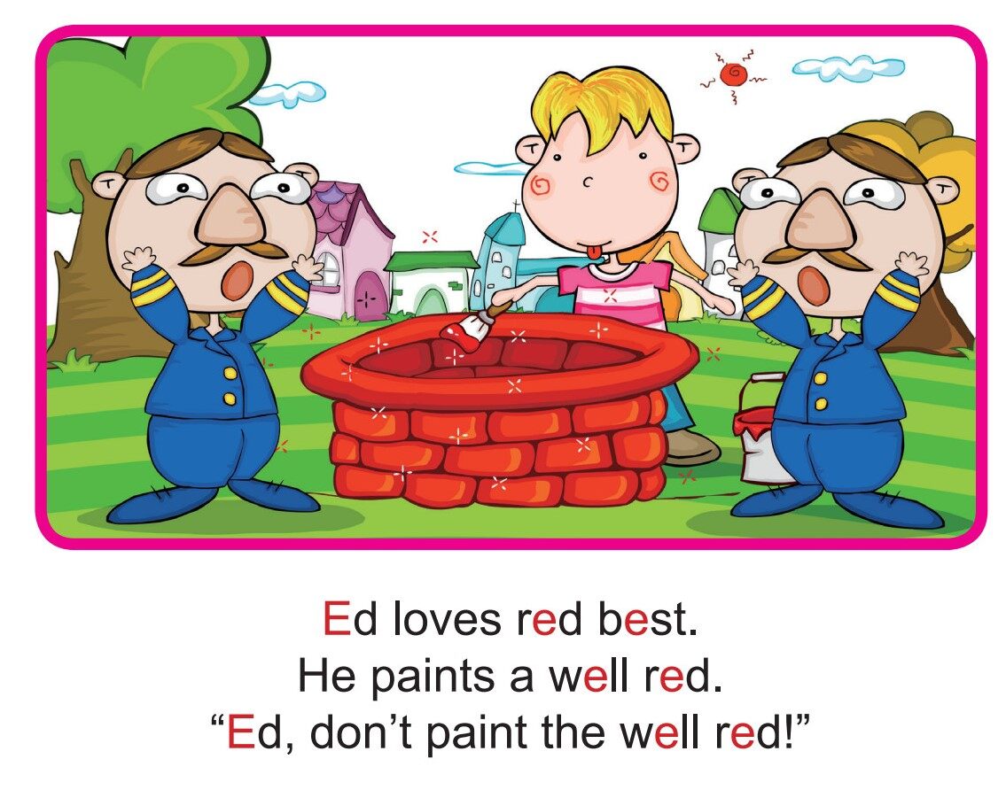 'E' words -  Ed Loves Red绘本故事第3页