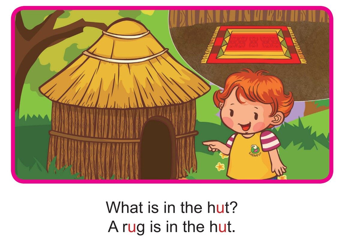 'U' words -  In the Hut绘本故事第4页