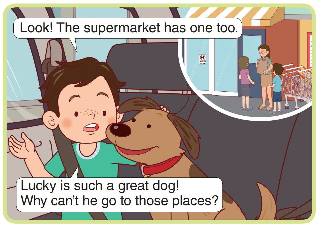 Dogs Allowed Here!绘本故事第4页