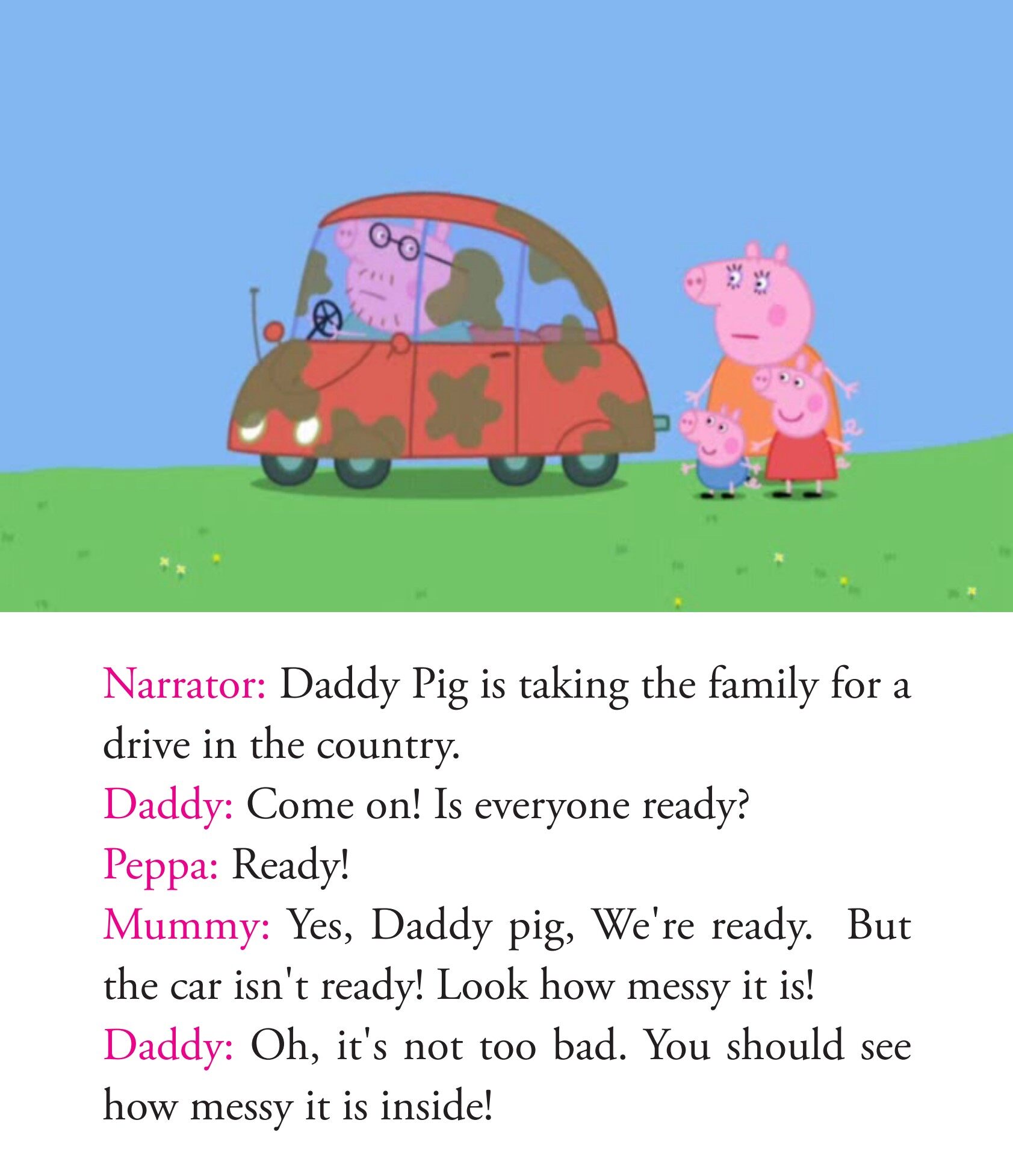 Cleaing the car绘本故事第3页