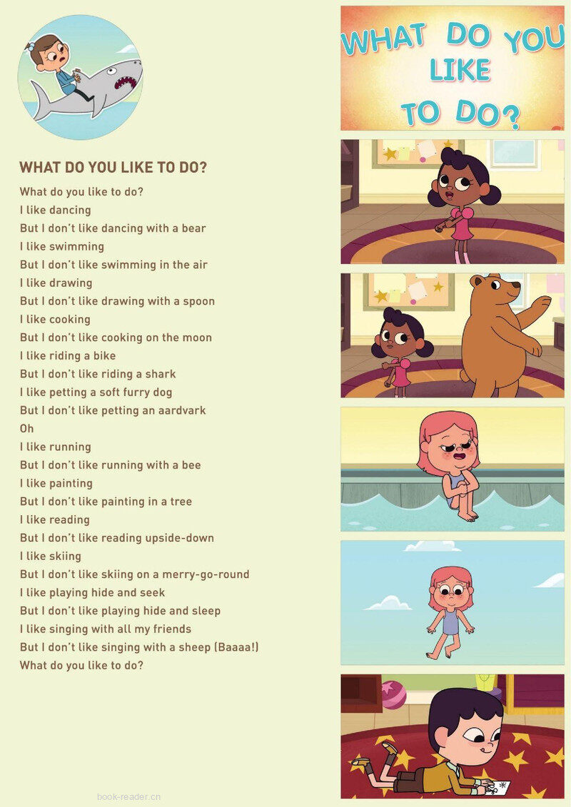 What Do You Like To Do绘本故事第2页