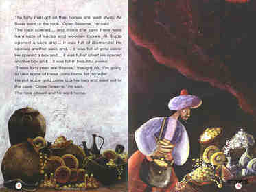 Ali Baba and the Forty Thieves绘本故事第4页