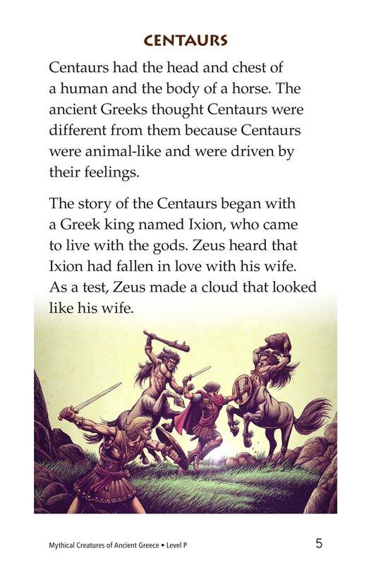 Mythical Creatures of Ancient Greece绘本故事第4页