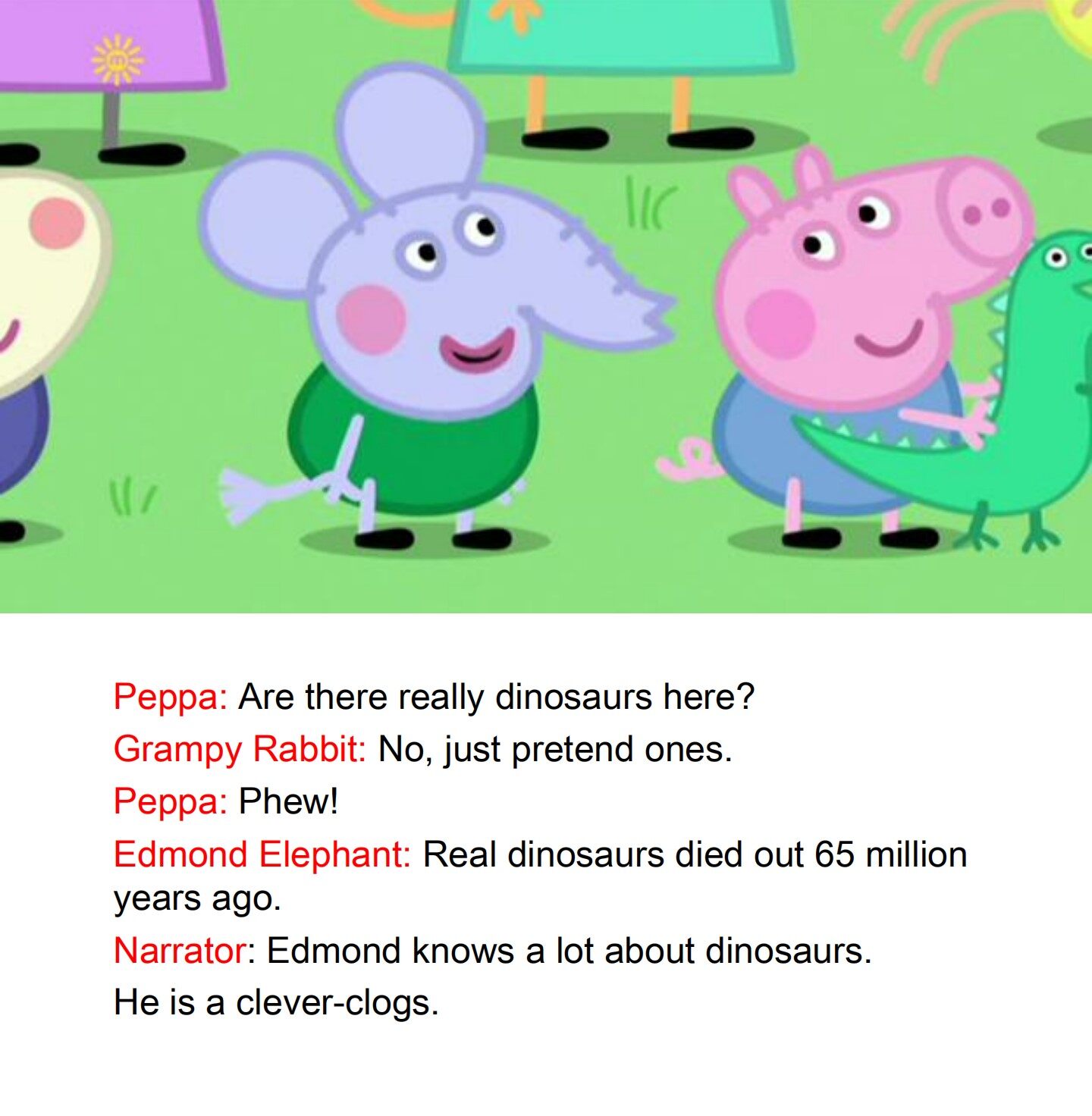 Grampy Rabbit's Dinosaur Park绘本故事第5页