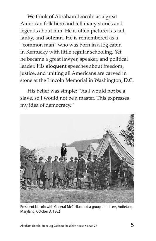 Abraham Lincoln From Log Cabin to the White House绘本故事第4页