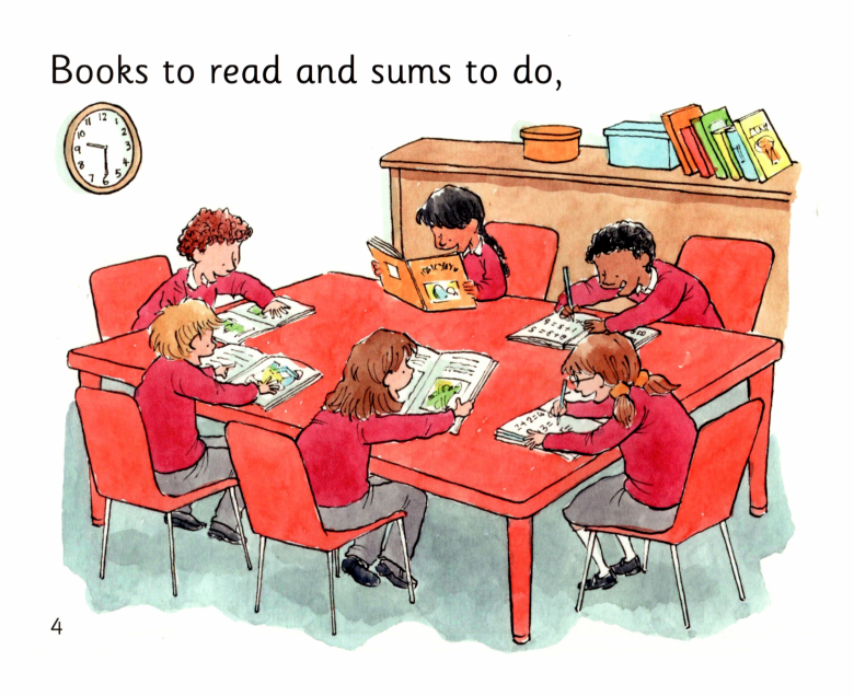 Time for School绘本故事第5页