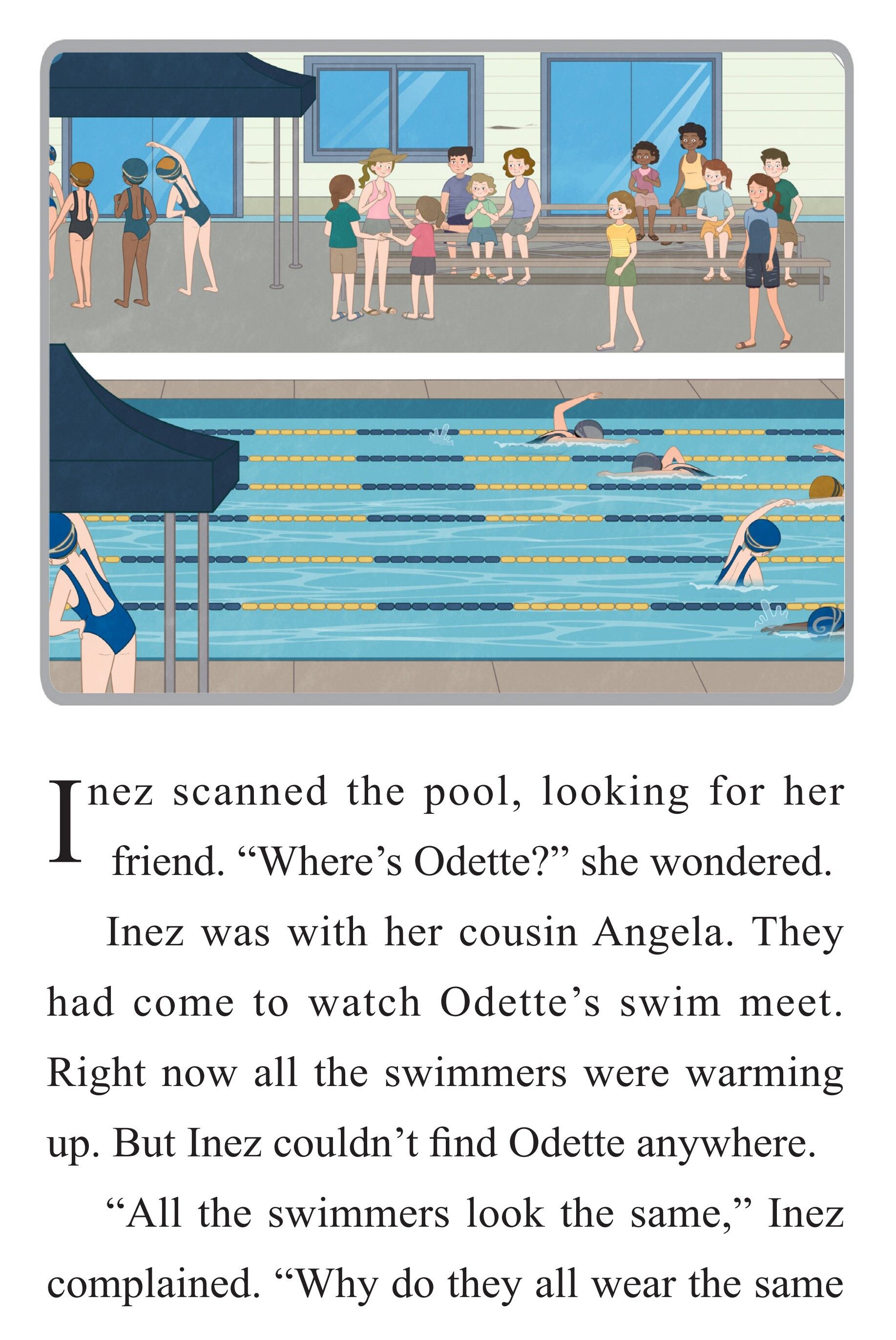 Swimming to Win绘本故事第3页