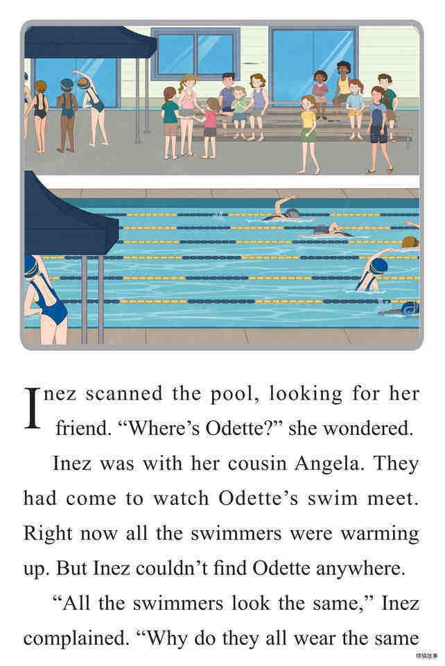 Swimming to Win绘本故事第3页