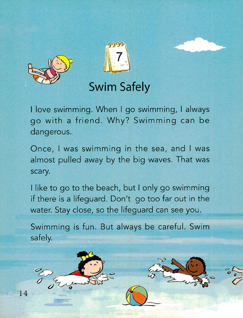 Swim Safely绘本故事第2页